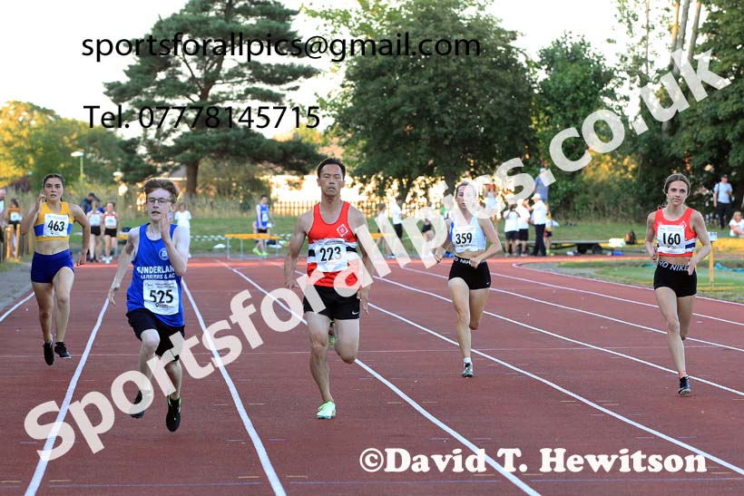 200 metres, 2022 NEGP Monkton No. 6, Wednesday, Aug. 10th. Photo: David T. Hewitson/Sports for All Pics